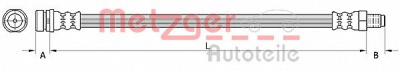 METZGER 4110802 -  Тормозной шланг