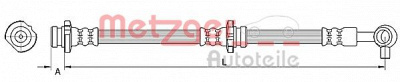 METZGER 4110848 -  Тормозной шланг
