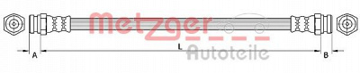 METZGER 4110877 -  Тормозной шланг