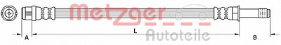 METZGER 4110882 -  Тормозной шланг