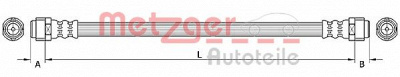 METZGER 4110890 -  Тормозной шланг