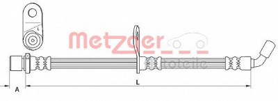 METZGER 4110907 -  Тормозной шланг