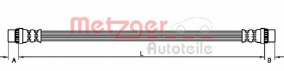 METZGER 4110929 -  Тормозной шланг