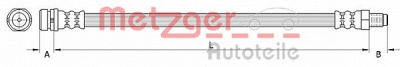METZGER 4110992 -  Тормозной шланг