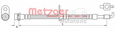METZGER 4111040 -  Тормозной шланг