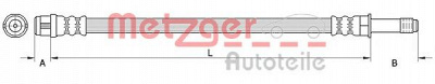 METZGER 4111090 -  Тормозной шланг