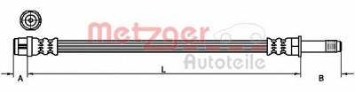 METZGER 4111091 -  Тормозной шланг