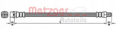 METZGER 4111113 -  Тормозной шланг