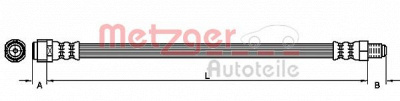 METZGER 4111119 -  Тормозной шланг