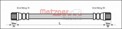 METZGER 4111152 -  Тормозной шланг