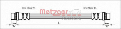 METZGER 4111153 -  Тормозной шланг