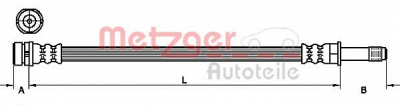 METZGER 4111218 -  Тормозной шланг