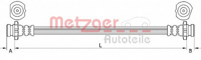 METZGER 4111231 -  Тормозной шланг
