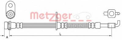 METZGER 4111331 -  Тормозной шланг