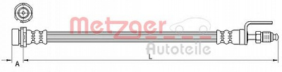 METZGER 4111334 -  Тормозной шланг