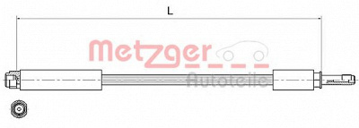 METZGER 4111368 -  Тормозной шланг