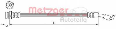 METZGER 4111441 -  Тормозной шланг