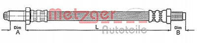 METZGER 4112219 -  Шланг сцепления