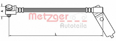 METZGER 4112546 -  Тормозной шланг