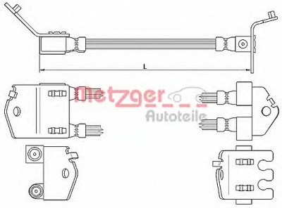 METZGER 4112547 -  Тормозной шланг