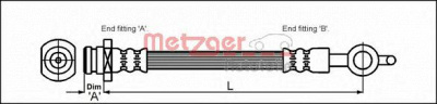 METZGER 4112832 -  Тормозной шланг