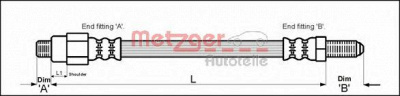 METZGER 4113239 -  Тормозной шланг