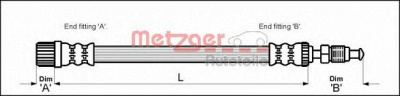 METZGER 4113261 -  Тормозной шланг