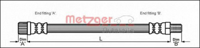 METZGER 4114635 -  Тормозной шланг