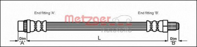 METZGER 4114643 -  Тормозной шланг