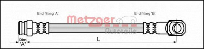 METZGER 4114664 -  Тормозной шланг