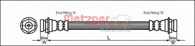 METZGER 4114754 -  Тормозной шланг