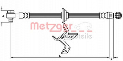 METZGER 4116209 -  Тормозной шланг