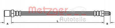 METZGER 4118575 -  Тормозной шланг