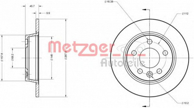 METZGER 6110032 -  Тормозной диск