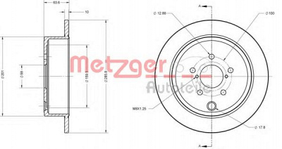 METZGER 6110099 -  Тормозной диск