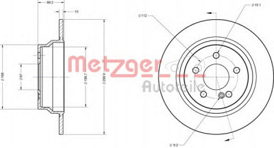 METZGER 6110274 -  Тормозной диск