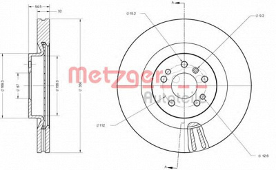 METZGER 6110635 -  Тормозной диск