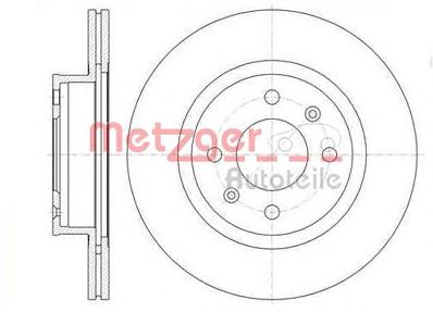 METZGER 6110666 -  Тормозной диск