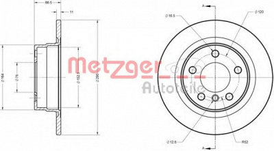 METZGER 6110674 -  Тормозной диск