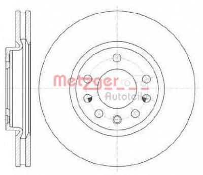 METZGER 6110678 -  Тормозной диск