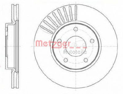 METZGER 6110684 -  Тормозной диск