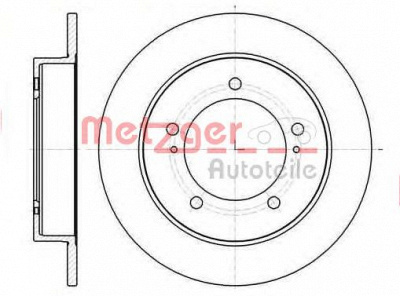 METZGER 6110685 -  Тормозной диск