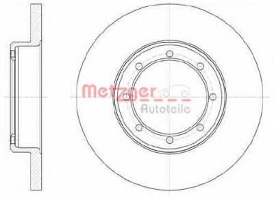METZGER 6110686 -  Тормозной диск