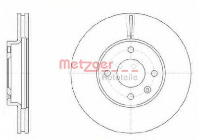 METZGER 6110688 -  Тормозной диск