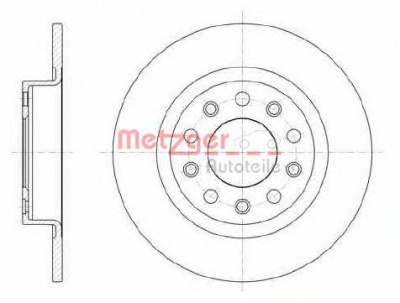 METZGER 6110690 -  Тормозной диск
