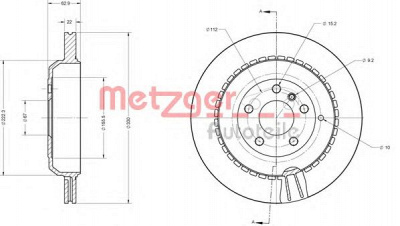 METZGER 6110696 -  Тормозной диск