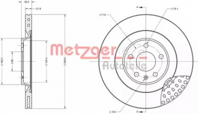METZGER 6110736 -  Тормозной диск