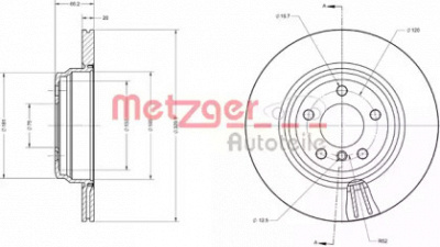 METZGER 6110742 -  Тормозной диск