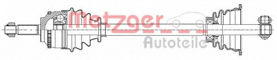 METZGER 7210025 -  Приводной вал