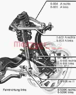 METZGER 88009611 -  Рычаг независимой подвески колеса, подвеска колеса